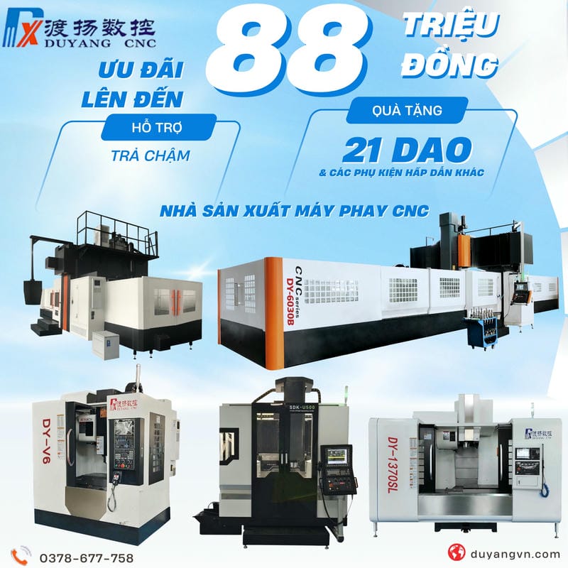Máy Phay CNC Fanuc DuYang Lắp Đặt Toàn Quốc